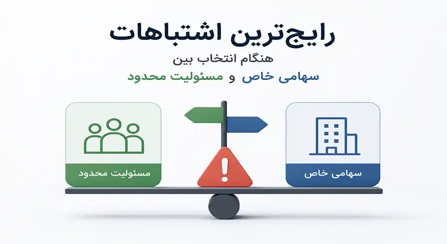 رایج ترین اشتباهات هنگام انتخاب بین سهامی خاص و مسئولیت محدود