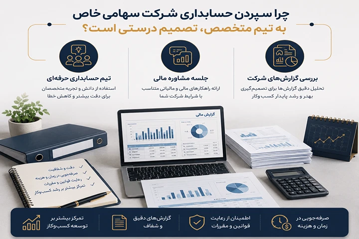 چرا سپردن حسابداری شرکت سهامی خاص به تیم متخصص، تصمیم درستی است؟